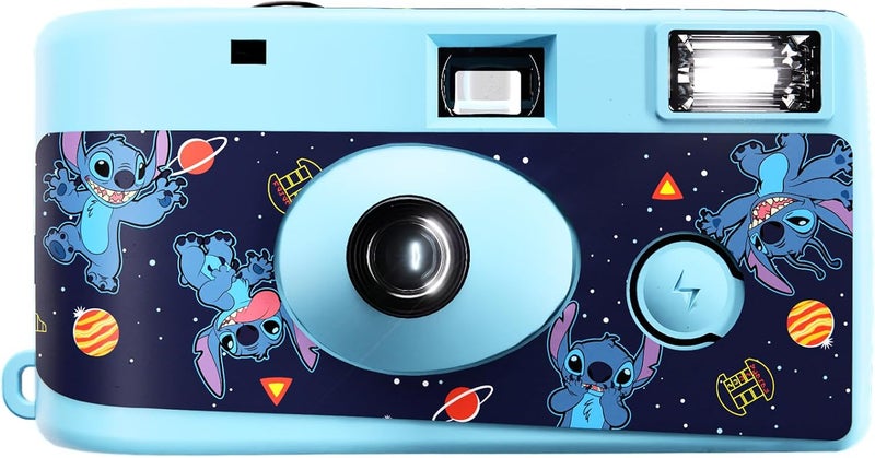 iJOY Disney Lilo and Stitch Disposable Camera with Flash – 20 Exposure Film – Lilo and Stitch Gifts for Women, Men, and All Fans of Lilo and Stitch Stuff (Stitch Galactic) - Image 1